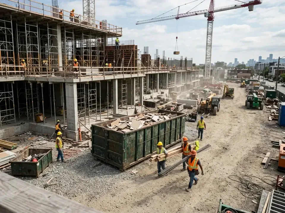 commercial-construction-site-w-002 — frequently asked questions, Low Cost Construction Dumpster Rental in Belle Plaine, MN